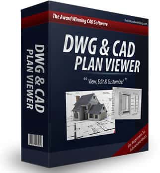 Bonus DWG and CAD plan viewer software for woodworking project designs